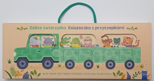 Książeczka z przyczepkami. Dzikie zwierzątka