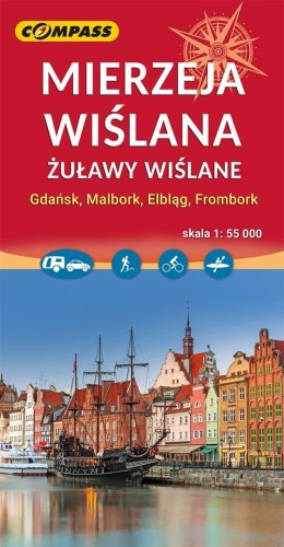 Mapa - Mierzeja Wiślana 1:55 000, praca zbiorowa