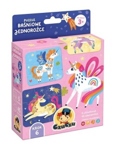 CZUCZU PUZZLE BAŚNIOWE JEDNOROŻCE 3+