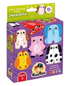 CZUCZU MOJE PIERWSZE PUZZLE ZWIERZĄTKA 15M+