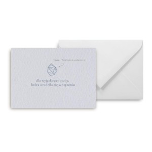 MINI KARTKA URODZINY STYCZEŃ