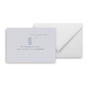 MINI KARTKA URODZINY LISTOPAD