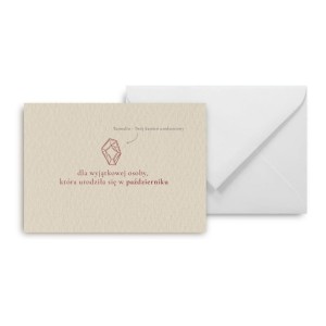 MINI KARTKA URODZINY PAŹDZIERNIK