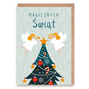 KARTKA BOŻONARODZENIOWA MAGICZNYCH ŚWIĄT