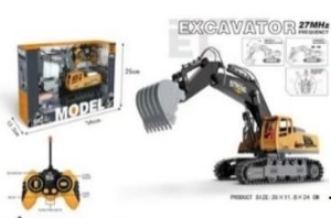 KOPARKA ŚWIATŁO DŹWIĘK 1:18 27MHZ 35X11,8X24CM