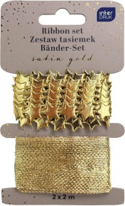 ZESTAW TASIEMEK 2X2M SATIN GOLD