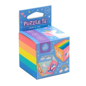 PUZZLE W KSZTAŁCIE KOSTKI JEDNOROŻEC, PUCKATOR