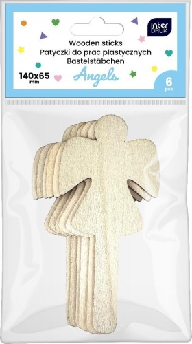 Patyczki drewniane 6szt Angels