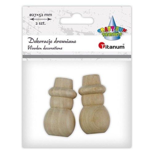 Bałwanki drewniane 2szt