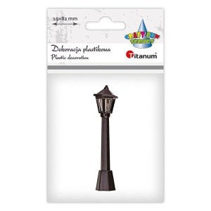 LATARNIA ULICZNA PLASTIKOWA MINIATUROWA 19X82MM