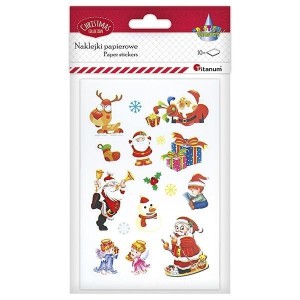 NAKLEJKI PAPIEROWE 12 WZORÓW 120SZT