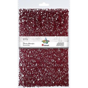 TKANINA DEKORACYJNA SIATKA KORONKOWA 60X50CM