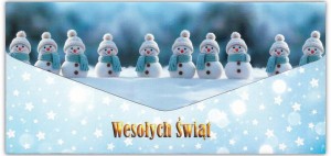 KARNET-KOPERTA WESOŁYCH ŚWIĄT