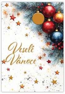 KARNET WESOŁYCH ŚWIĄT - VESELE VANOCE CESTINA