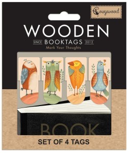 ZAKŁADKI DREWNIANE DO KSIĄŻKI PTASZKI, COZYWOOD