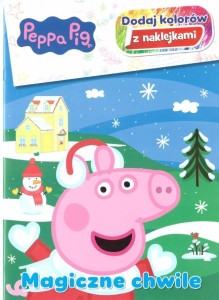 ŚWINKA PEPPA. DODAJ KOLORÓW Z NAKLEJKAMI