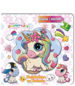 MOJE JEDNOROŻCE. KSIĄŻKA Z PUZZLAMI