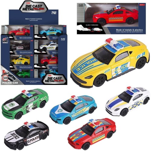 Auto metalowe z napędem pull back, Trifox