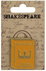 SZEKSPIR PRZYPINKA METALOWA - KRÓL LEAR