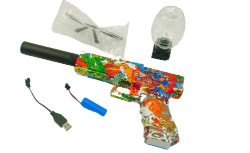 Pistolet na kulki żelowe z ładowarką, Pegaz Toys
