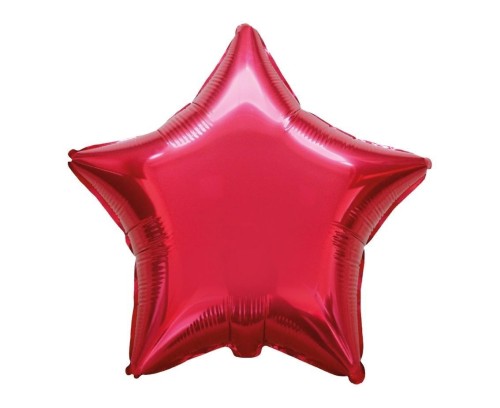 Balon foliowy 48cm Gwiazda czerwona