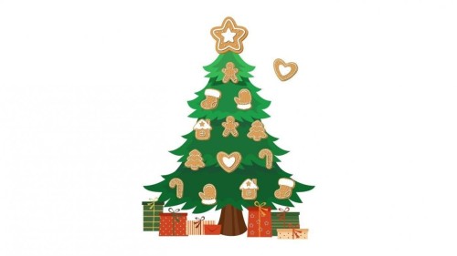 Zestaw kreatywny magnetyczny Choinka Bombki