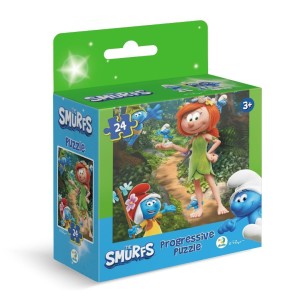 PUZZLE 24 SMERFY KSIĘŻNICZKA W LESIE, DODO