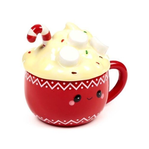 Kubek ceramiczny z przykrywką Hot Chocolate