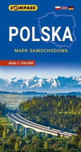 POLSKA MAPA SAMOCHODOWA 1:650 000
