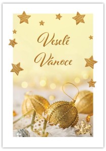 KARNET WESOŁYCH ŚWIĄT - VESELE VANOCE CESTINA