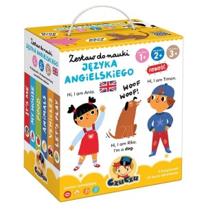 ZESTAW DO NAUKI J.ANGIELSKIEGO DLA DZIECI 1, 2, 3