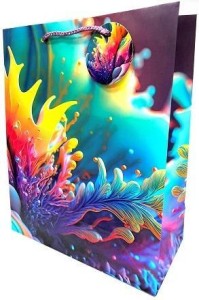 TOREBKA OZDOBNA MATOWA 18X23X10CM LIŚCIE GB23129