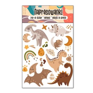 NAPRASOWANKI TERMO NAKLEJKI NA UBRANIA DINOZAURY
