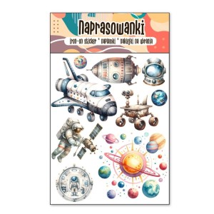 NAPRASOWANKI TERMO NAKLEJKI NA UBRANIA KOSMOS