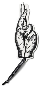 BOOKMARKS PENS ZAKŁADKA DŁUGOPIS - DŁOŃ, IF