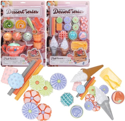 Zestaw deserowy ciastka i lody, Trifox