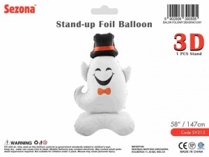 BALON HALLOWEEN DUCH W KAPELUSZU 147CM