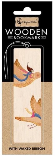 Zakładka drewniana żółty Ptaszek, Cozywood