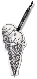 BOOKMARKS PENS ZAKŁADKA DŁUGOPIS - LODY, IF