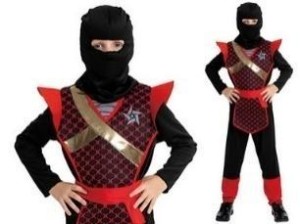 STRÓJ NINJA WOJOWNIK ROZMIAR L130-140CM