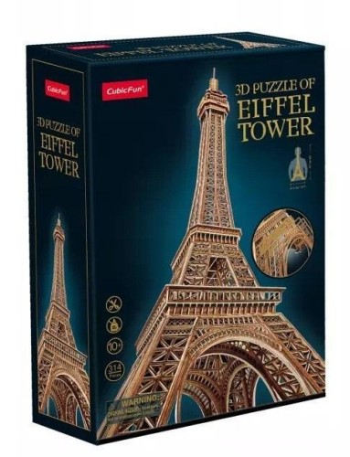 Puzzle 3d Wieża Eiffla, Cubic Fun