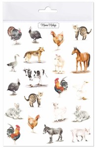 TATUAŻE ZMYWALNE ZWIERZĘTA WIEJSKIE, MAMA MALUJE