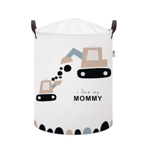 KOSZ NA ZABAWKI BAWEŁNIANY KOPARKI XL, SIPO