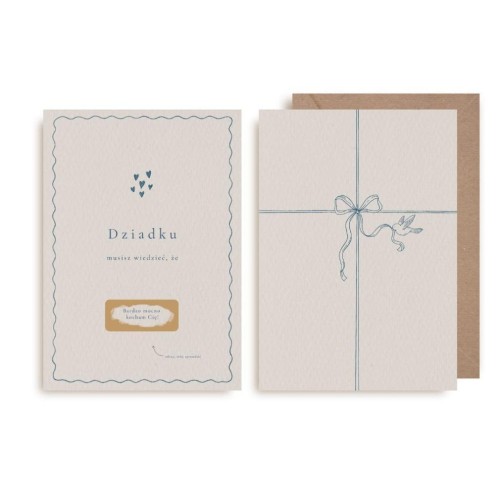 Kartka zdrapka - Dziadku kocham Cię