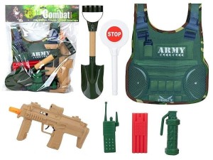 KARABIN I KAMIZELKA WOJSKOWA Z AKCESORIAMI, ADAR