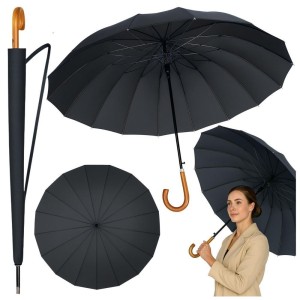 PARASOL AUTOMATYCZNY Z POKROWCEM CZARNY 115CM