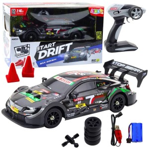 WYŚCIGÓWKA DRIFTOWA R/C CZARNA 30KM/H 1:16