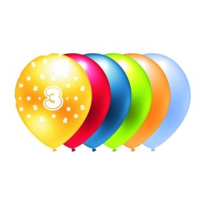 BALON METALIK NADRUK 3 5SZT