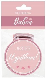 MEDAL PREZENTOWY NAJLEPSZA BABCIA, BE-HAPPY GIFTS