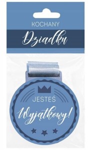 MEDAL PREZENTOWY WYJĄTKOWY DZIADEK, BE-HAPPY GIFTS